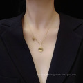 Shangjie OEM Pulseras Kalung Women Fashion Bijoux vintage Set 18k Gold plaqué 316L Collier en titane et bracelet Disc Mjewelry